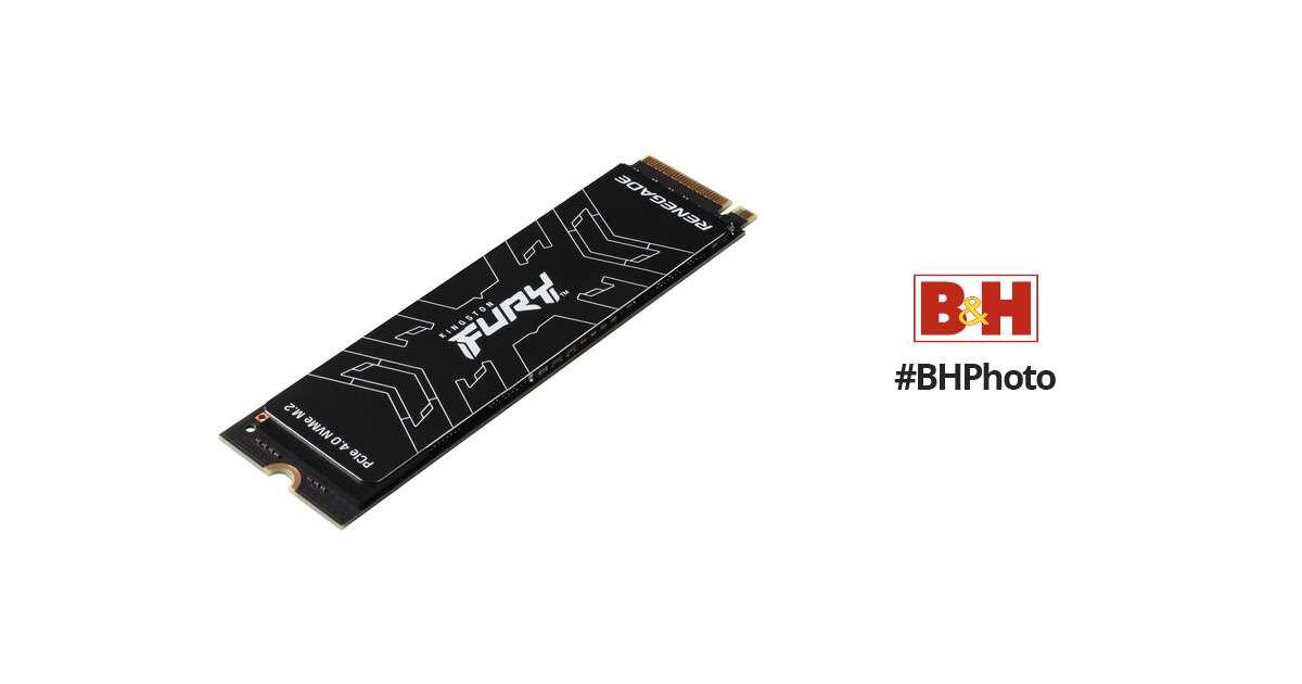 Kingston FURY Renegade 2TB PCIe Gen 4.0 NVMe M.2 SSD with Heatsink
