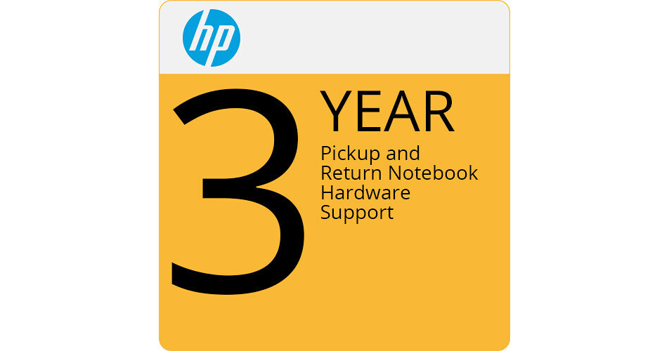 Hp 3 year pickup and return hardware support for laptops u23jze