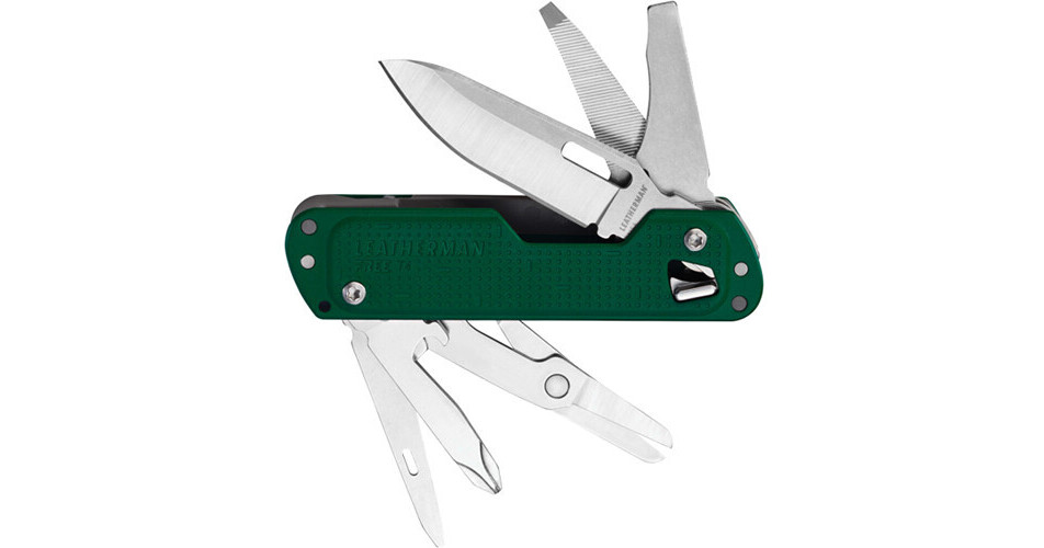 Leatherman FREE T4 Pocket Knife Multi-Tool 832878 B&H Photo Video