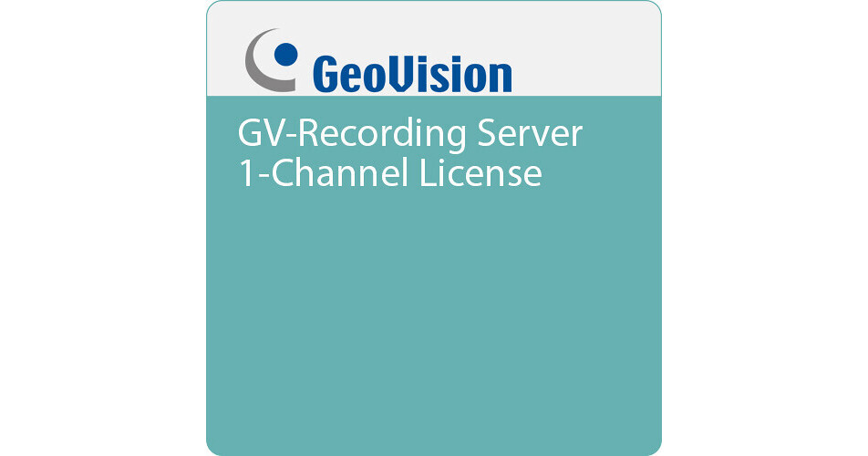 GEOVISION GVRecording Server 1Channel License 55RG001000 B&H
