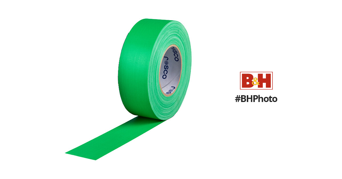 Rosco Chroma Key Fabric Tape (2 x 55 yd, Green) 851150245050