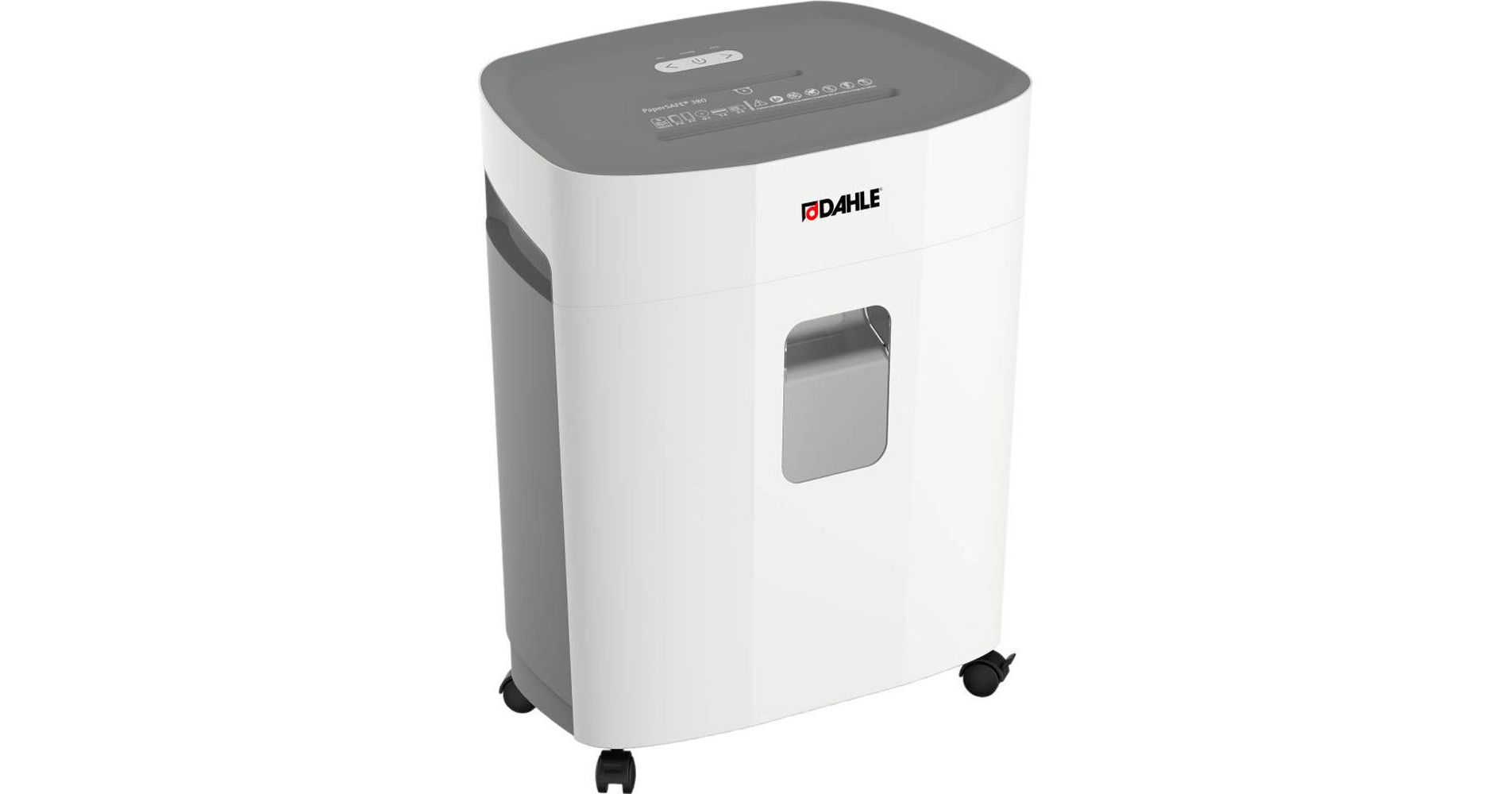 Distruggidocumenti Dahle PaperSAFE 120 - Tritura 8 Fogli, Livello Sicurezza P4, Taglio A Particelle, 12 Litri, Grigio