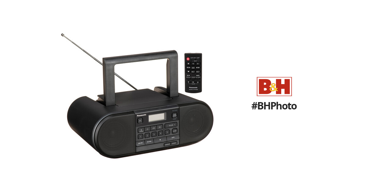 Panasonic RX-D550 CD RX-D550 with Player Boombox Bluetooth B&H