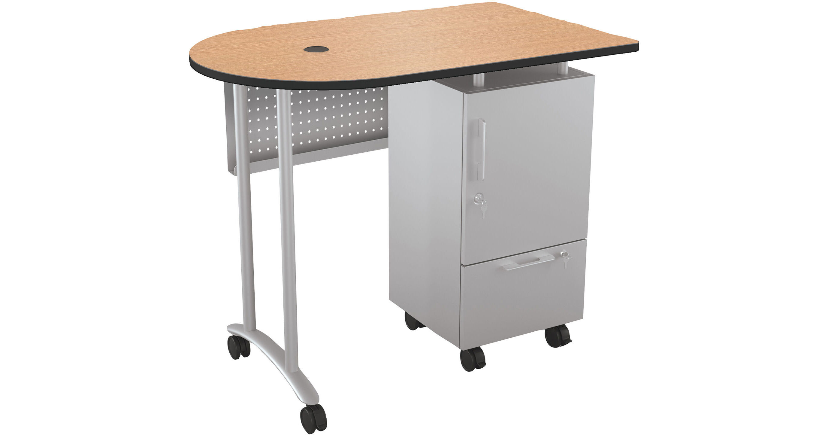 MooreCo Mobile Teacher Workstation II 912897928BK B&H Photo