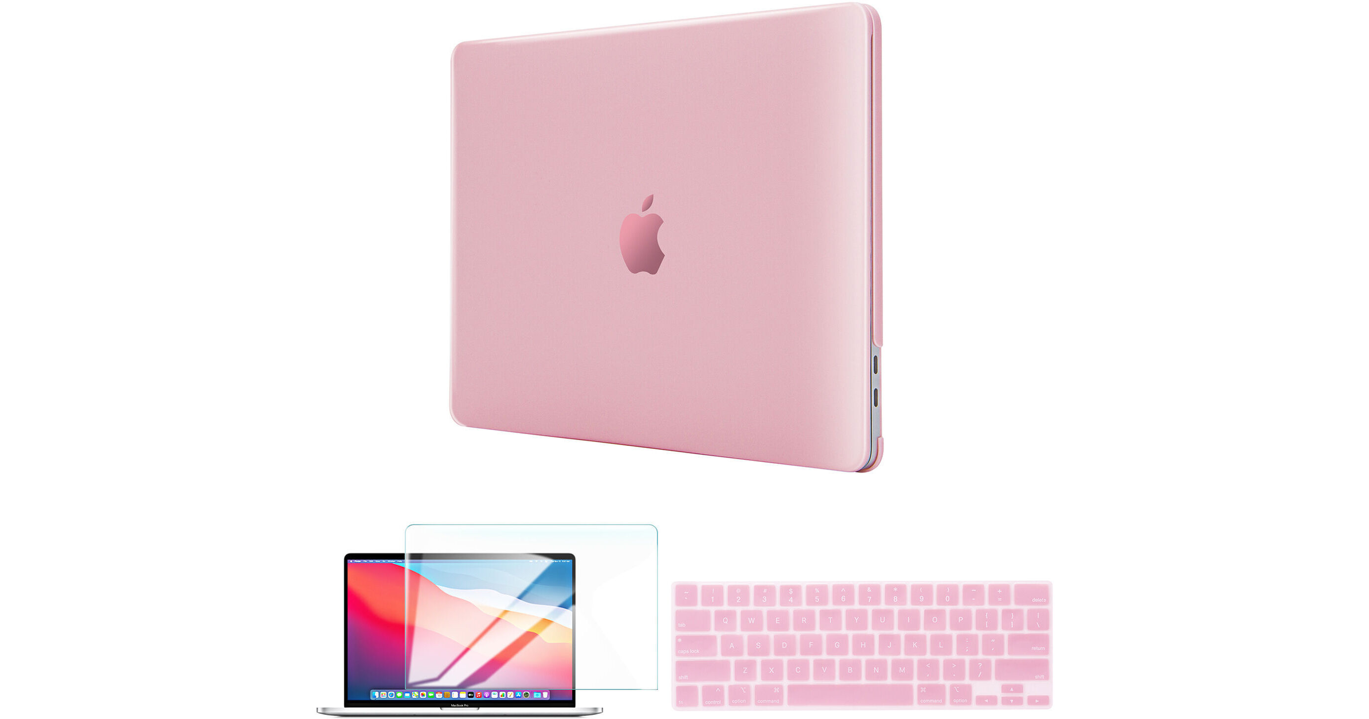 Techprotectus Hard-Shell Case with Keyboard Cover Rose Quartz Apple 13 inch MacBook Air M2, Men's, Size: One size, Pink