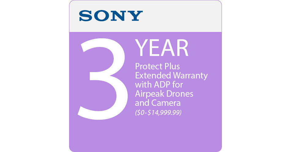 Sony 3Year Protect Plus Extended Warranty with ADP 1043565131