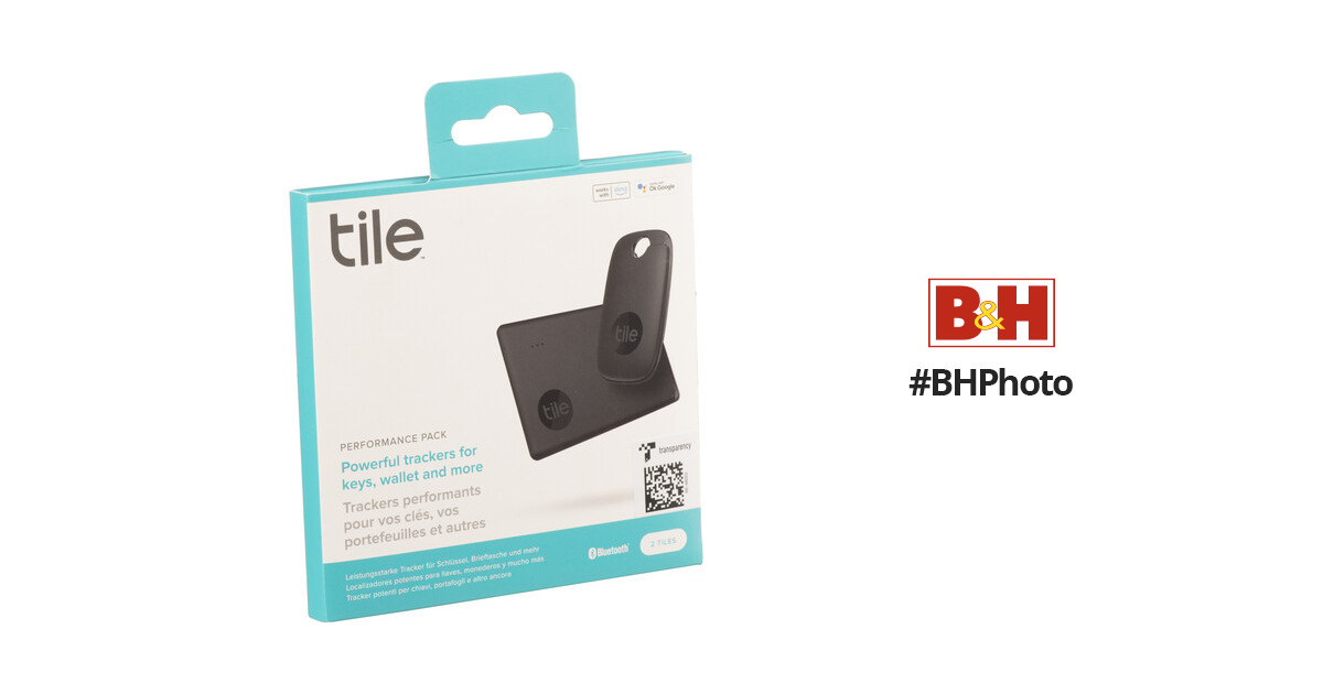 Tile Pro (2022) 1-Pack ( Black ) Bluetooth Tracker RE-43001