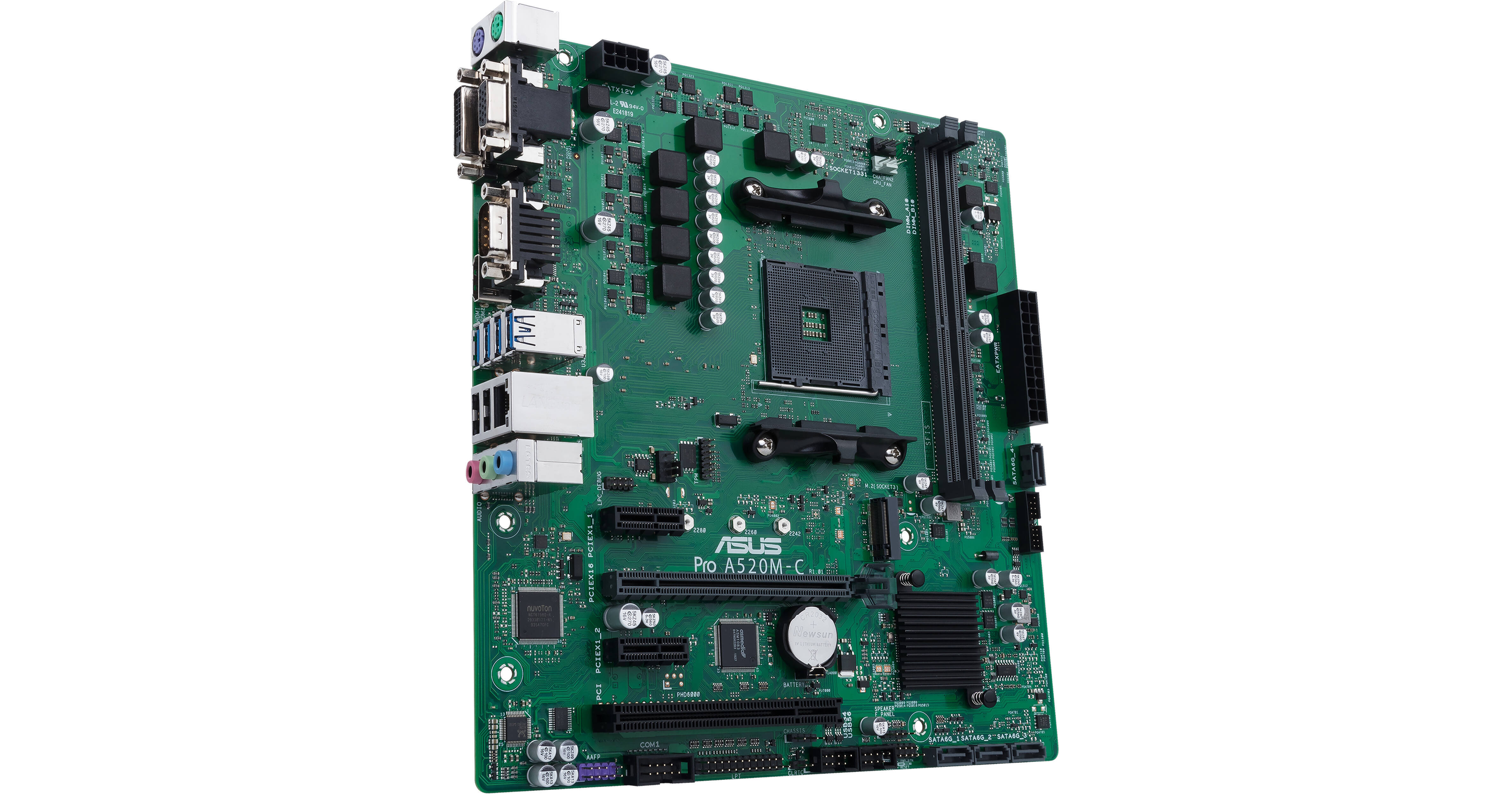 ASUS Pro A520M C II CSM Micro ATX AM4 Motherboard