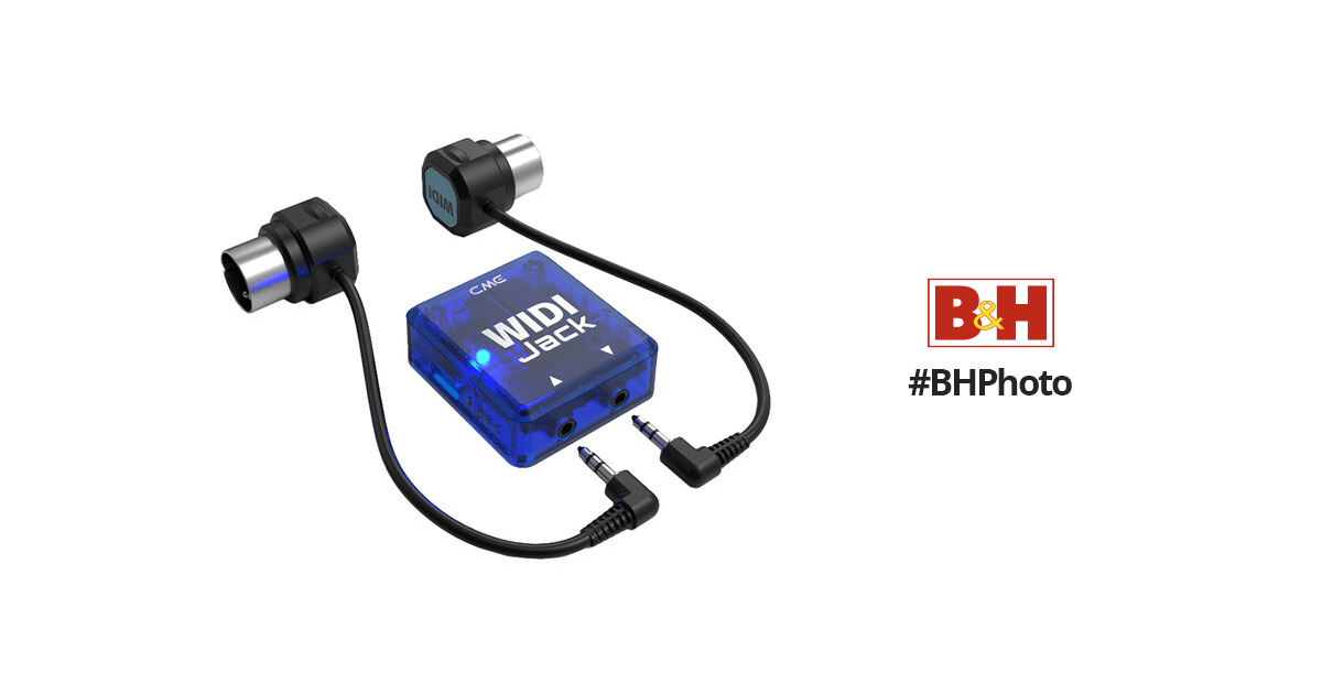 CME WIDI Jack Wireless MIDI-Over-Bluetooth Adapter WJ00B11 B&H