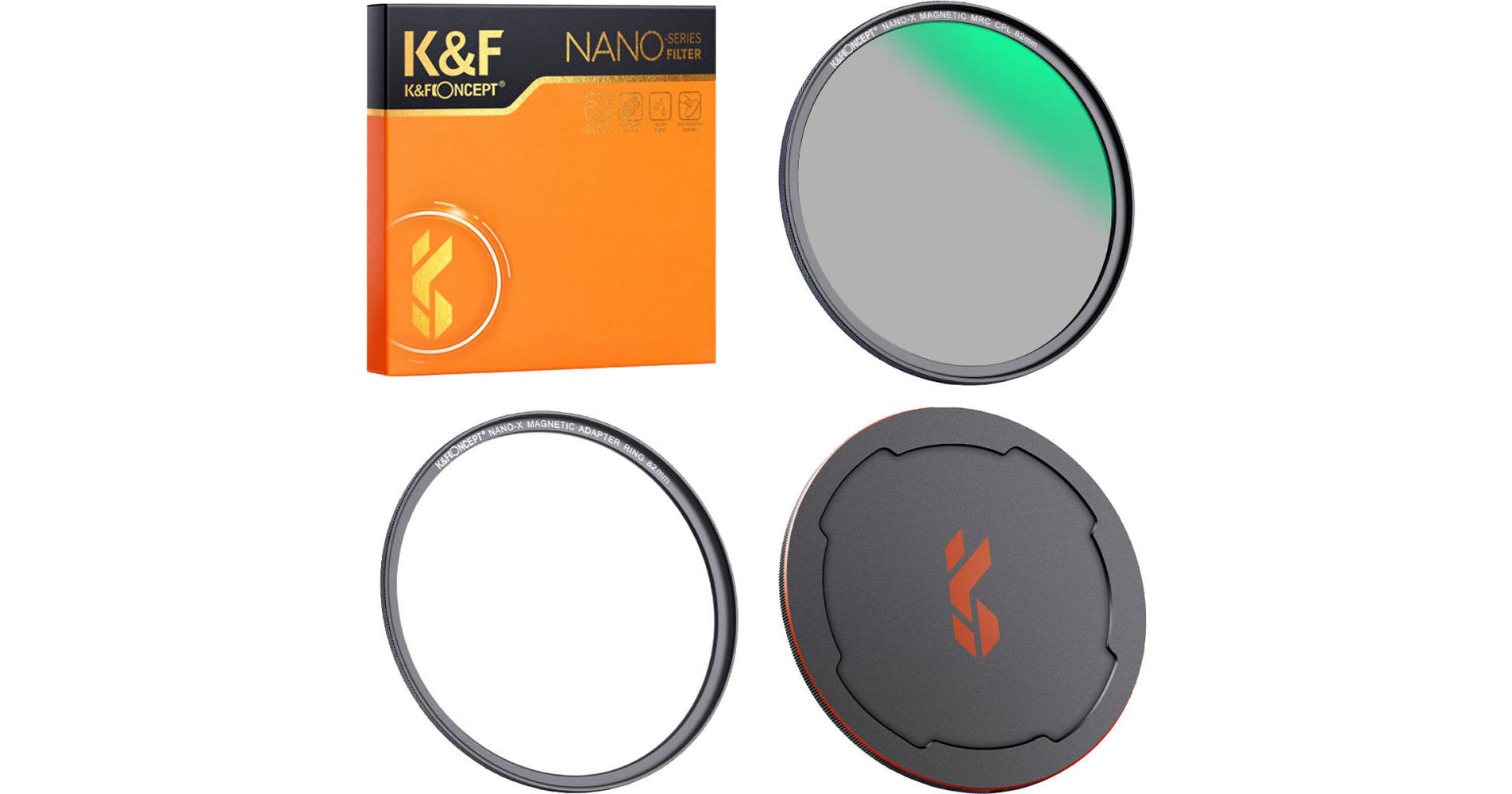 K F Concept Nano X Magnetic Cpl Filter With Adapter Ring