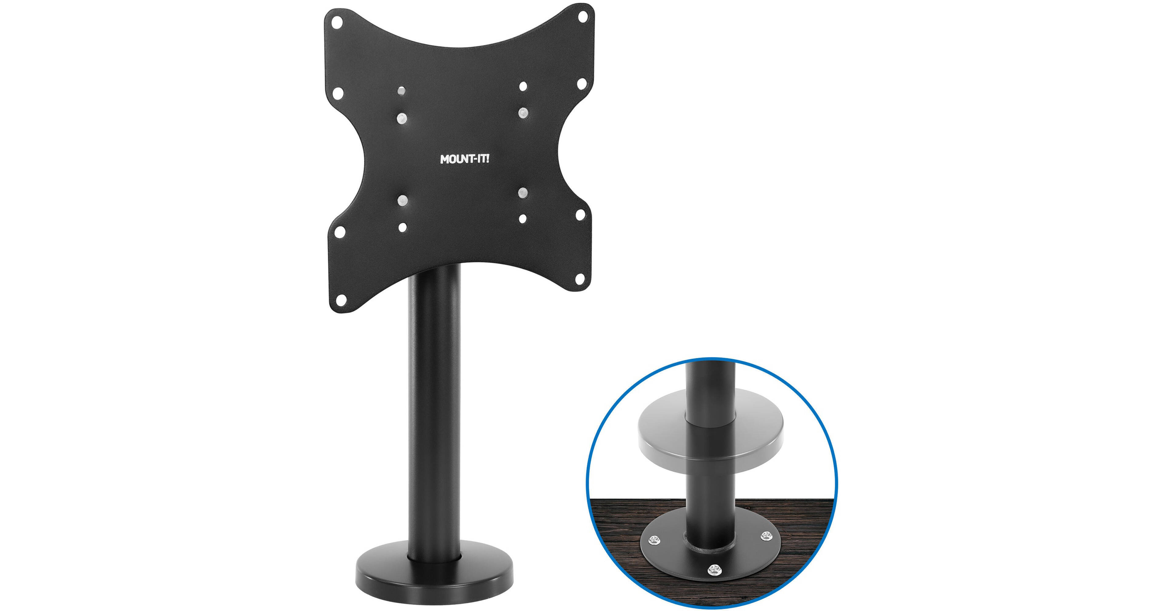 MountIt! Bolt Down Tabletop Stand for Flat Screen TVs up MI855
