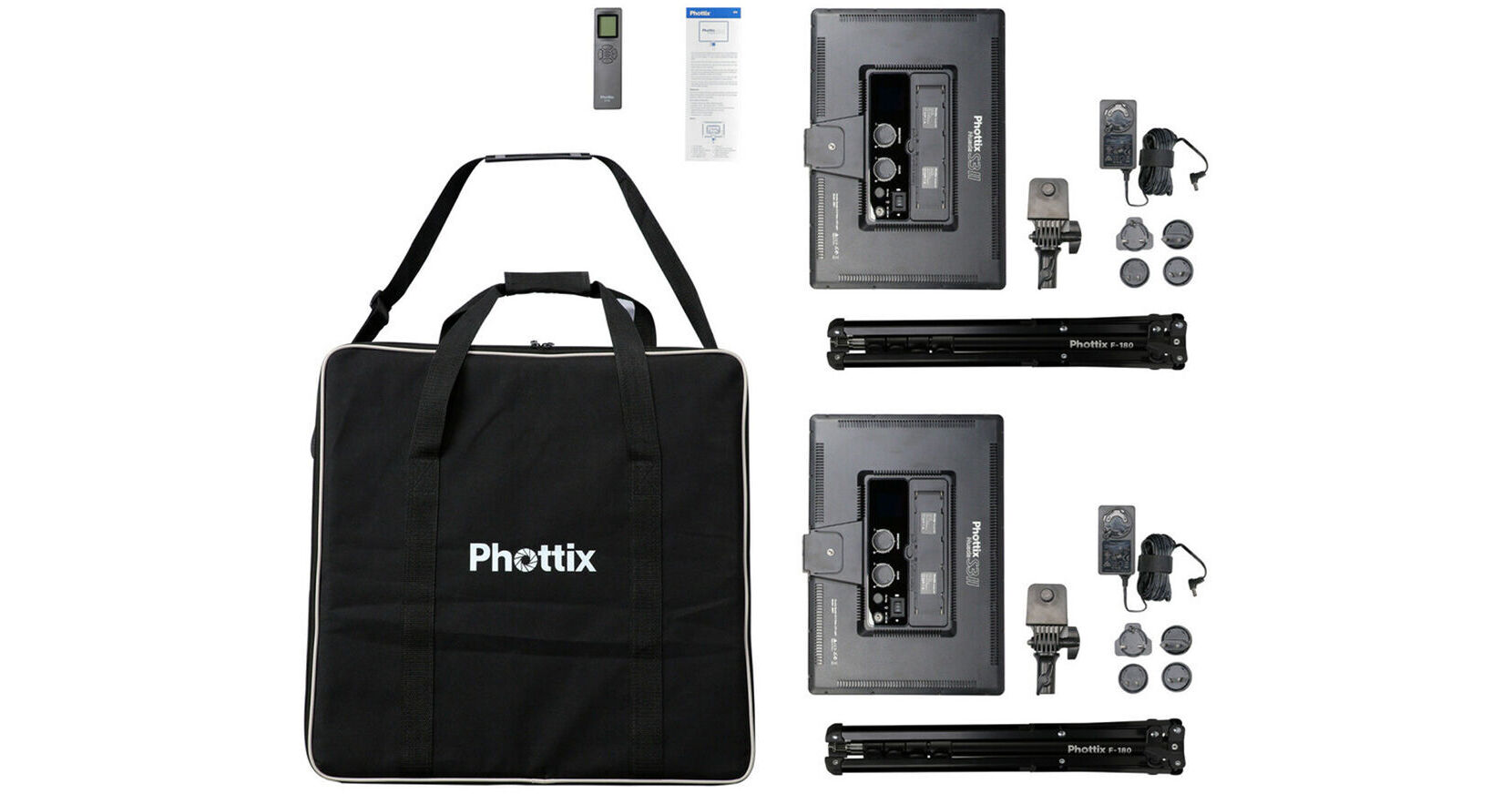 Phottix Nuada S3 II Twin LED Panel (2-Light Kit) PH81423 B&H