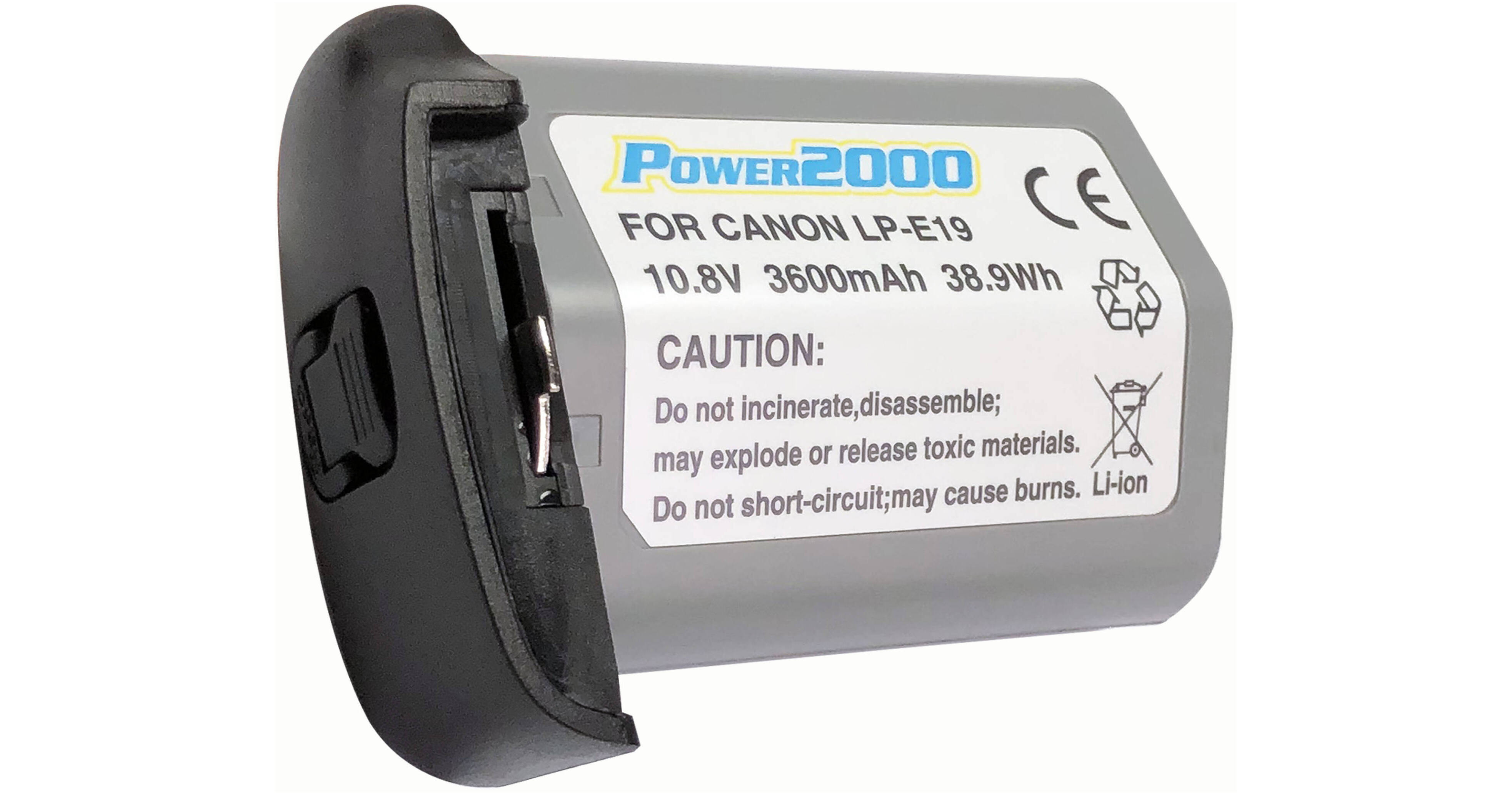 Power2000acd-340 Batteria Ricaricabile Compatibile Con Canon LP-E10 | Alta Capacità Per Fotocamere Reflex - 2