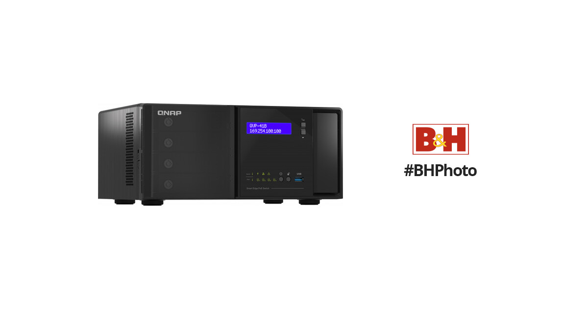 QNAP Launches NVR Network Surveillance Server QVP-41B, Integrates PoE  Switch with intelligent surveillance infrastructure and High-speed  Connectivity
