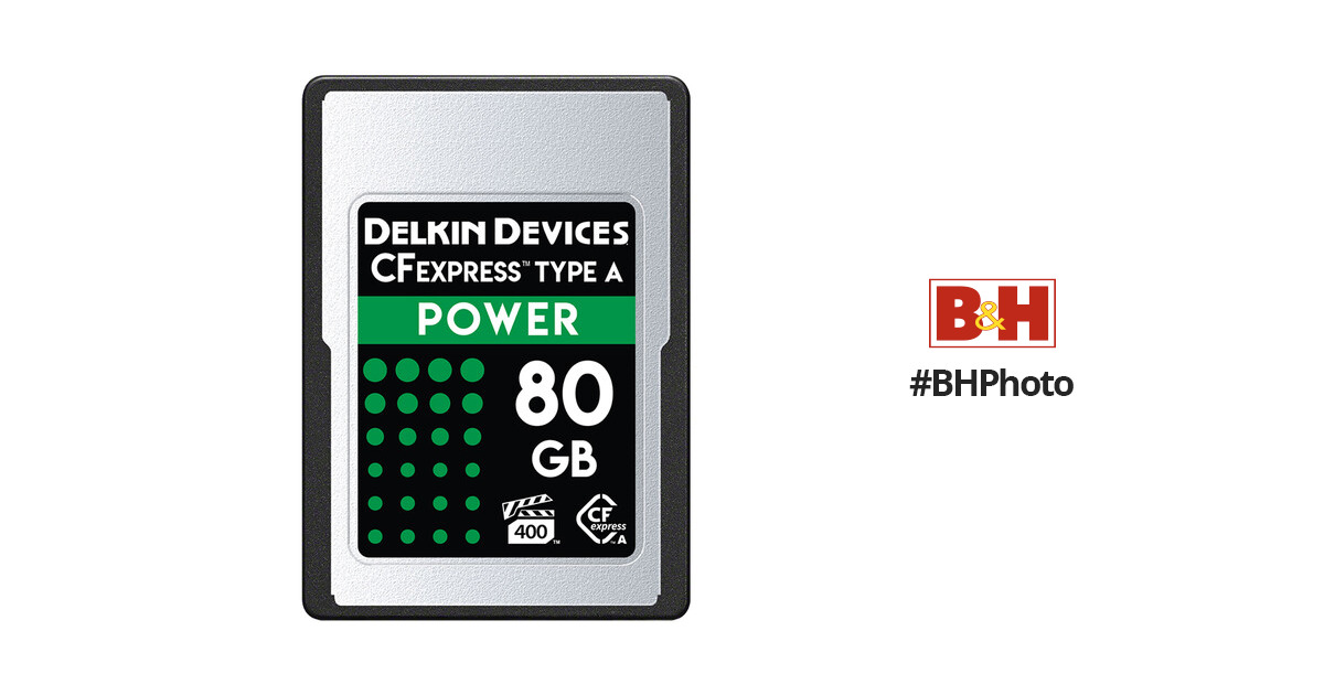Delkin Devices 80GB POWER CFexpress Type A Memory Card
