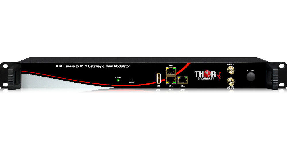 Thor 8 x QAM Cable Tuners to IPTV Gateway System H8QAMIP B&H