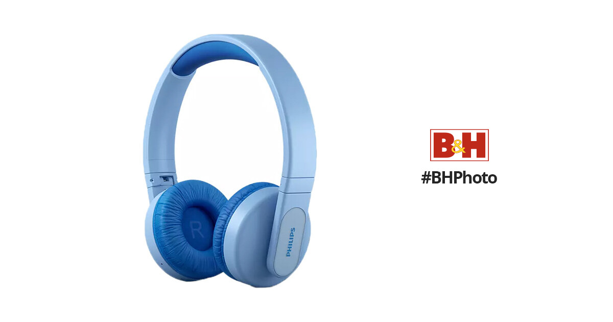 PHILIPS K4206 Auriculares inalámbricos para niños, conexión Bluetooth +  cable, límite de 85 dB para una audición más segura, micrófono integrado,  28