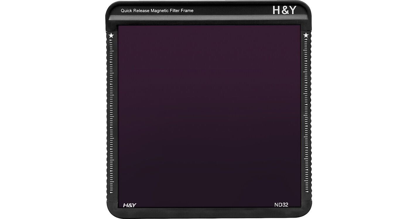 H&Y Filters K-Series Neutral Density 1.5 Filter with Quick Release Magnetic  Filter Frame (100 x 100mm, 5-Stop)