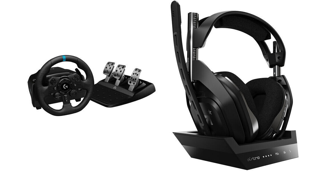 Kit Volante Logitech G29 Driving Force + Headset astro Gaming A10