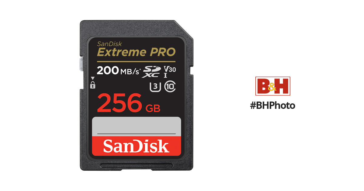 Carte mémoire SD Sandisk SD EXTREME PRO 256GO - SDSDXXY-256G-GN4IN