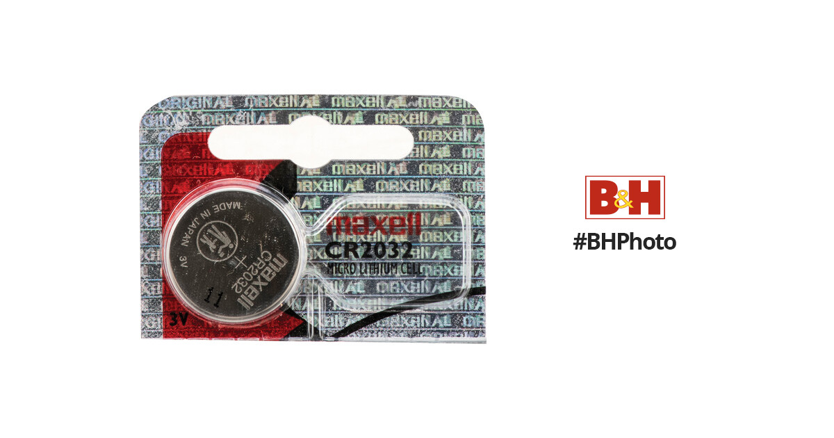 Maxell CR2032 3V Lithium Coin Battery 413 B&H Photo Video