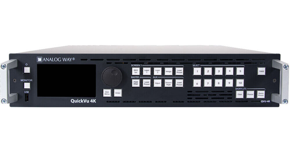 Analog Way QuickVu 4K 10Input Mixer+Seamless Presentati QVU4K