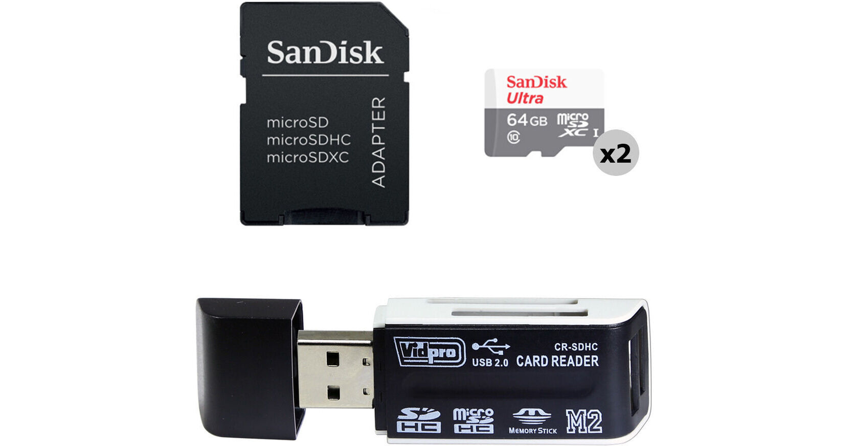 Sandisk 64gb Ultra Uhs I Microsdxc Memory Card With Sd Adapter