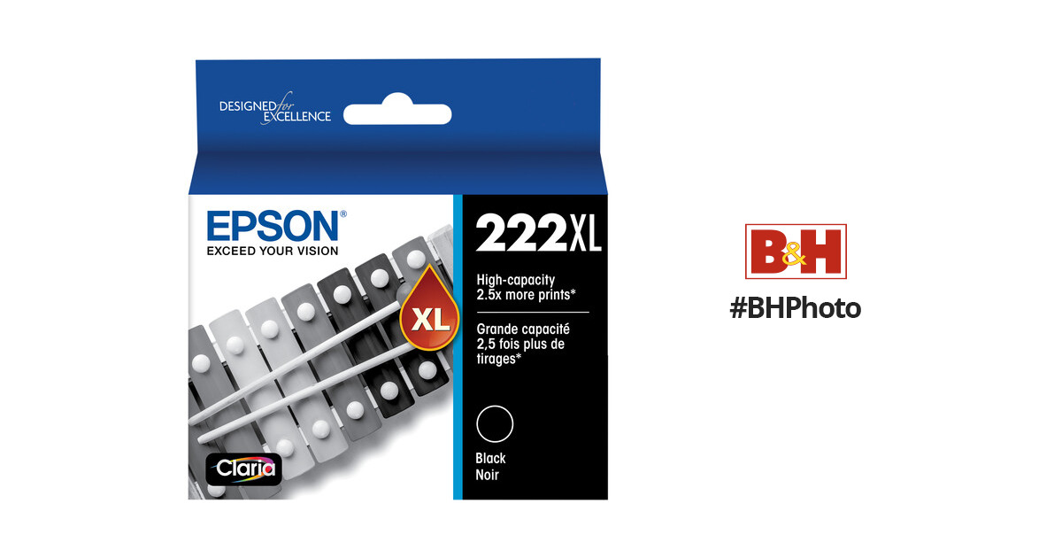 Epson Claria T222xl High Capacity Black Ink Cartridge 7665