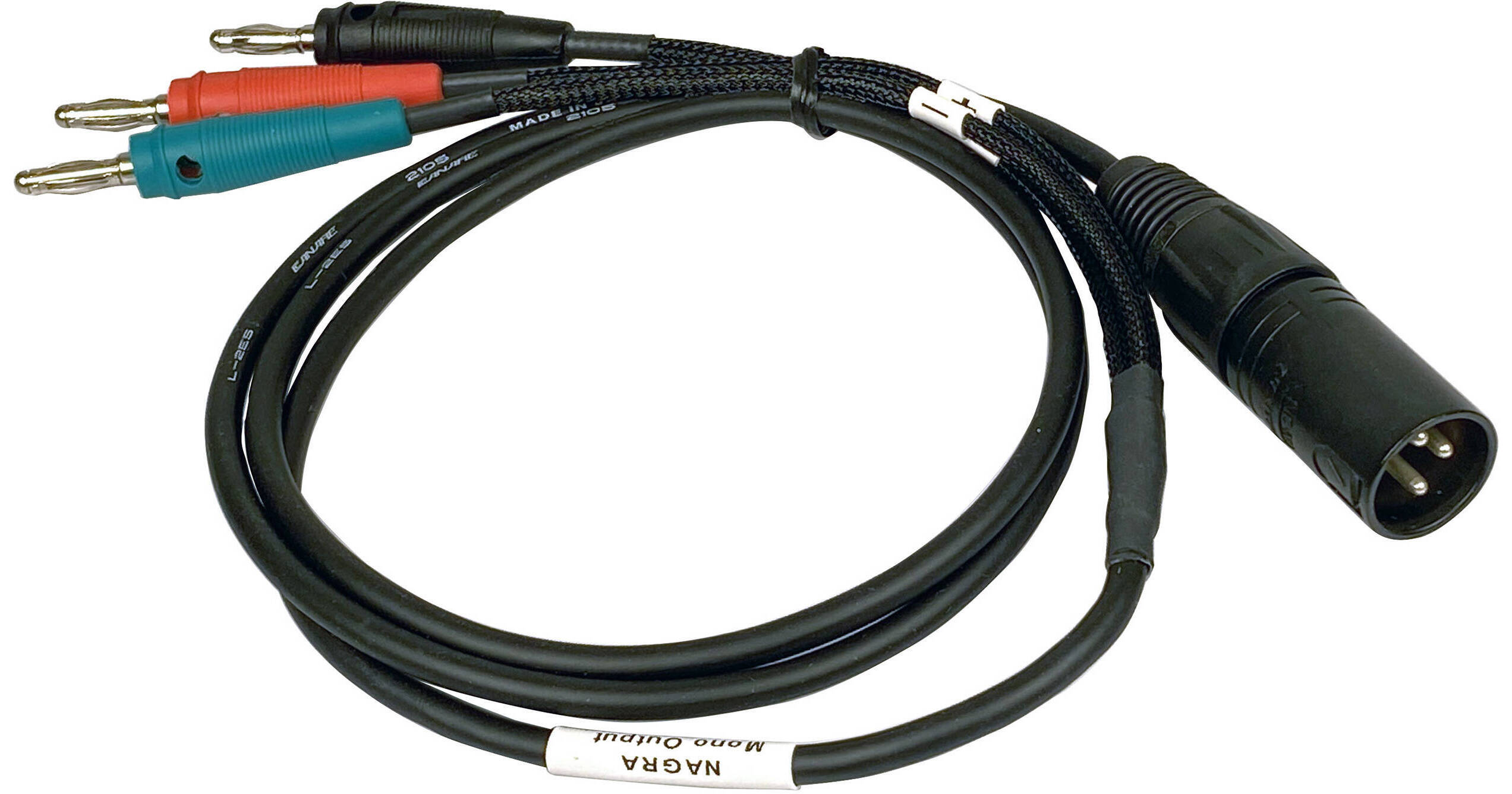 Remote Audio 3Pin XLR to 3 x Banana Plug Cable (4') NAGMOBX B&H