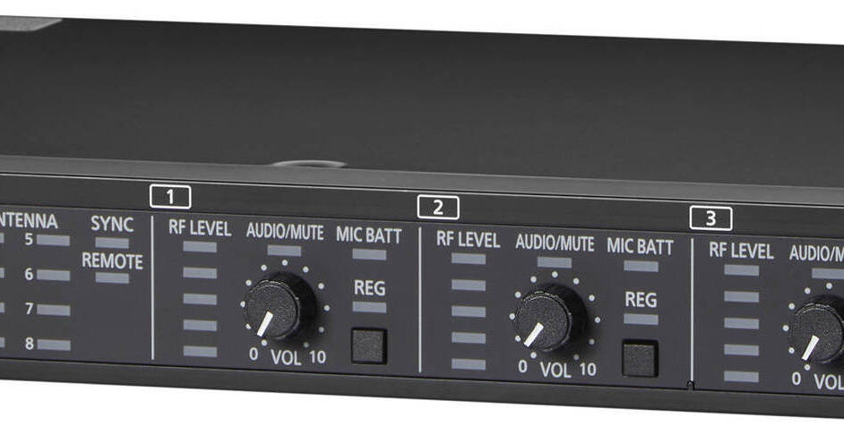 Panasonic WX-SR204 Dante-Enabled 4-Channel Rackmount Digital Wireless  Receiver (1.9 GHz)