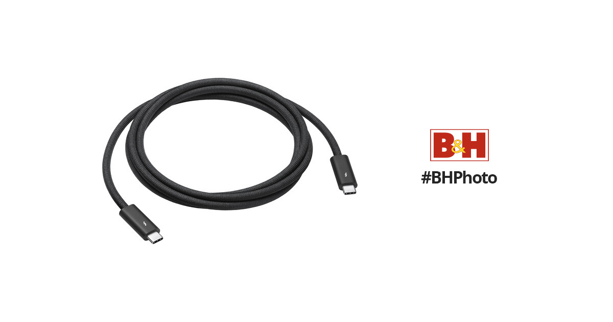 Apple Thunderbolt 4 Pro Cable (1.8 m) Black MN713AM/A - Best Buy