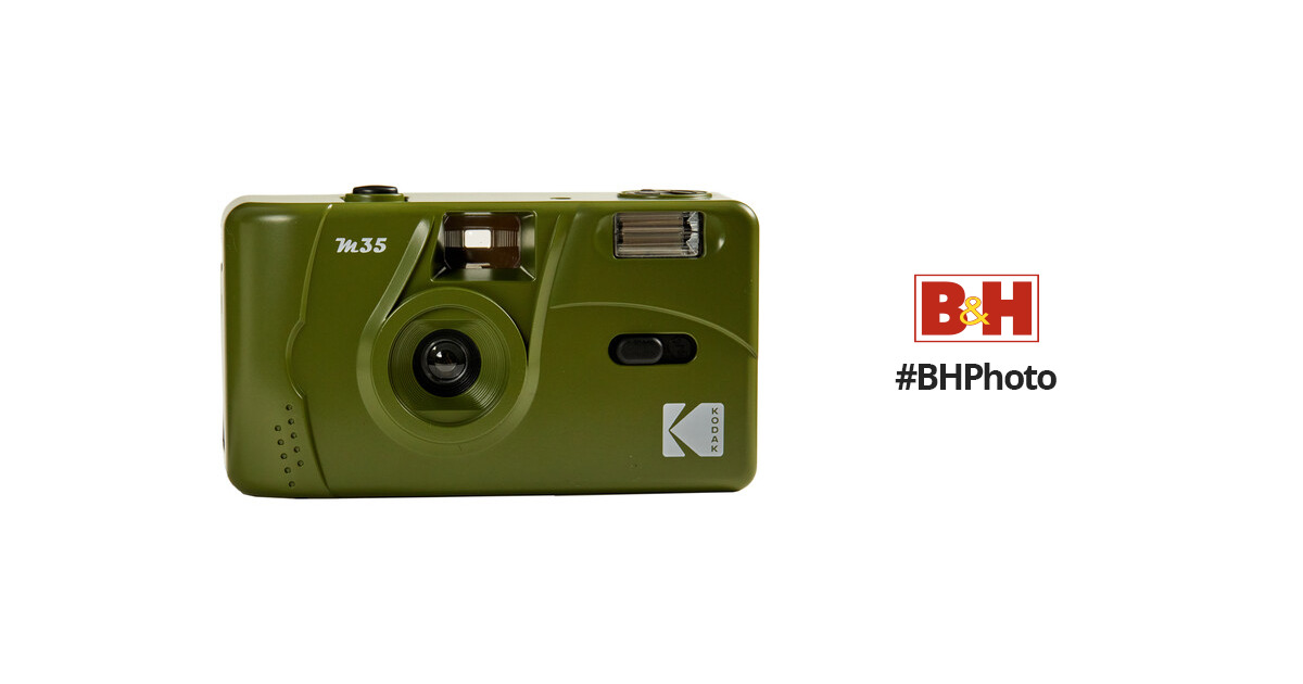 Kodak M35 Film Camera with Flash (Olive Green) DA00254 B&H Photo