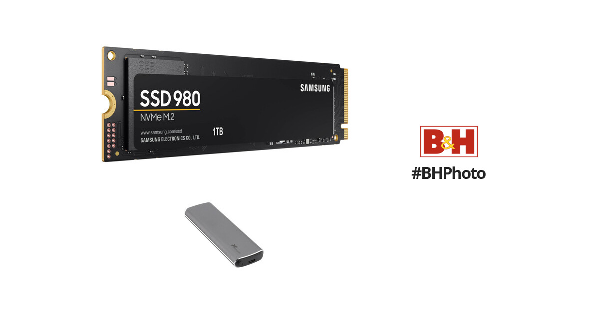 Samsung 1TB 980 PCIe 3.0 x4 M.2 Internal SSD Kit with Xcellon