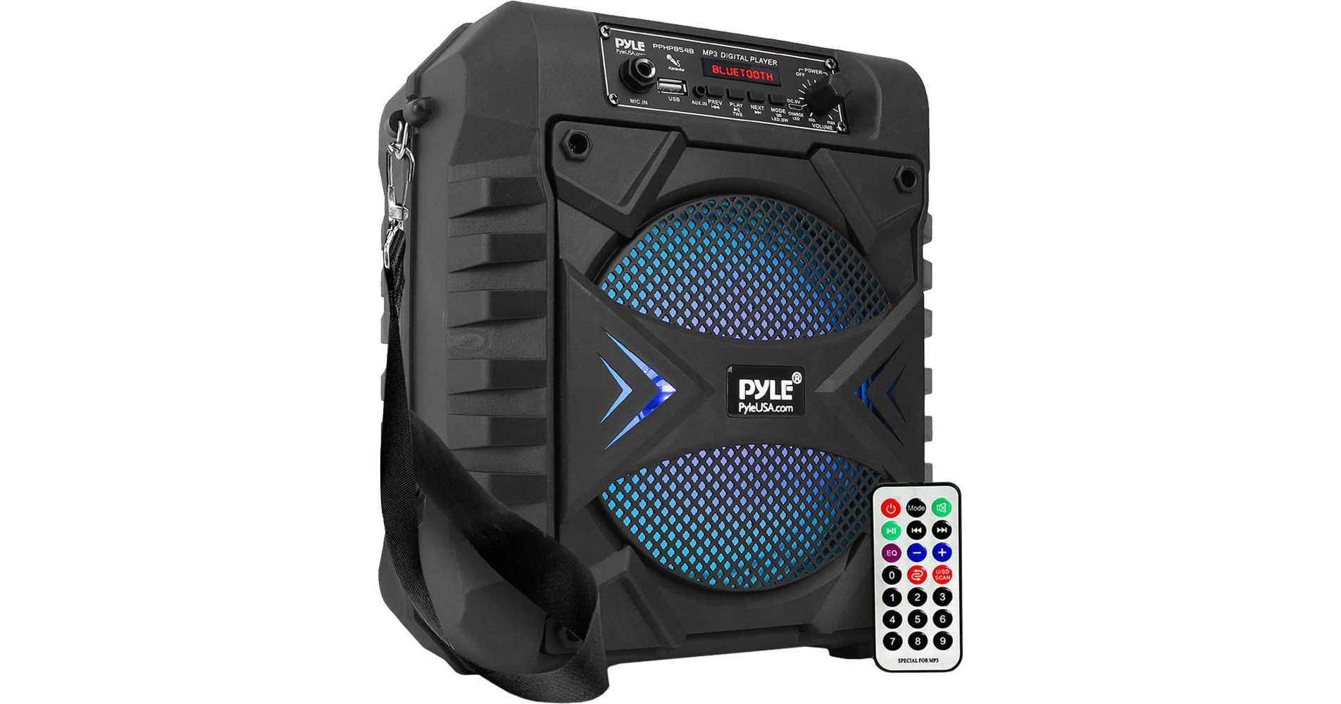 Pyle Pro PPHP854B 8" 300W Portable Bluetooth PA Speaker PPHP854B