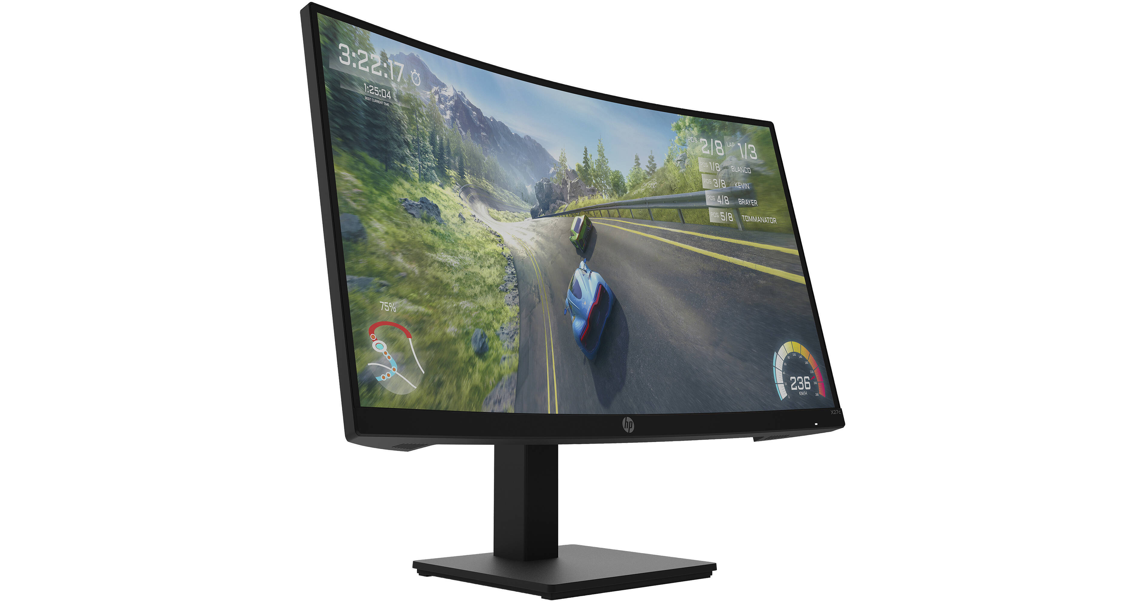 monitor hp x27c 27 1920x1080px 165hz 1 ms curved