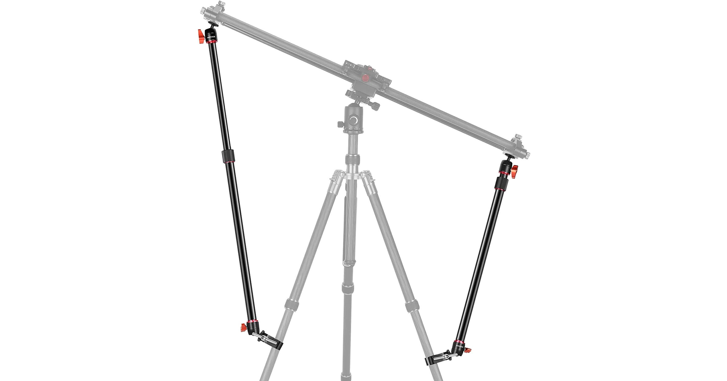 Neewer Aluminum Slider Support Rods for Tripods (2Pack)