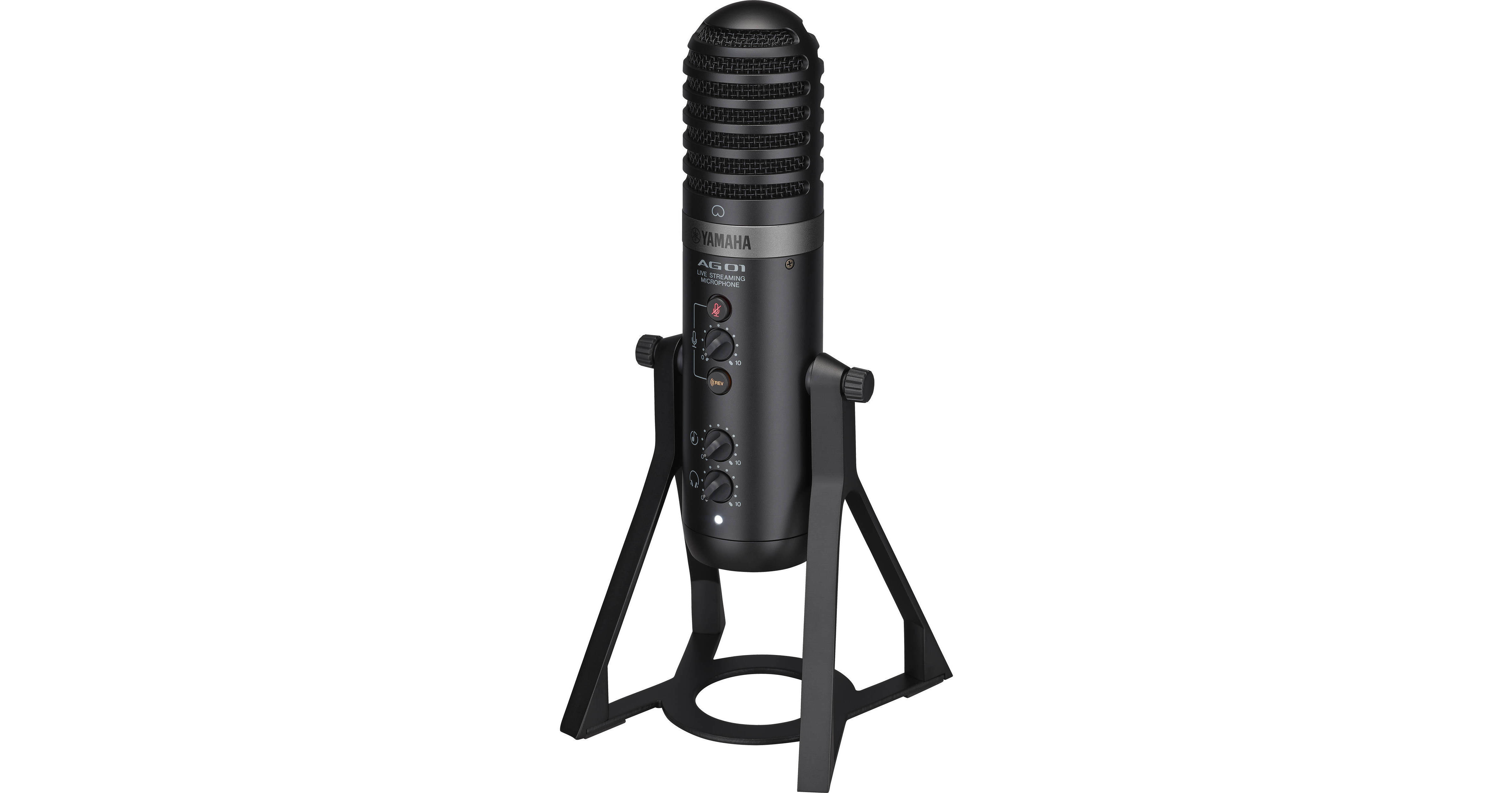 Yamaha AG01 Live Streaming USB Microphone (Black)