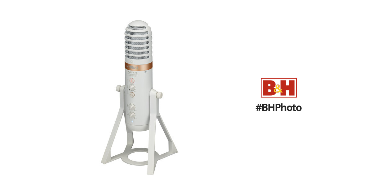 Yamaha AG01 Live Streaming USB Microphone (White) AG01 W B&H