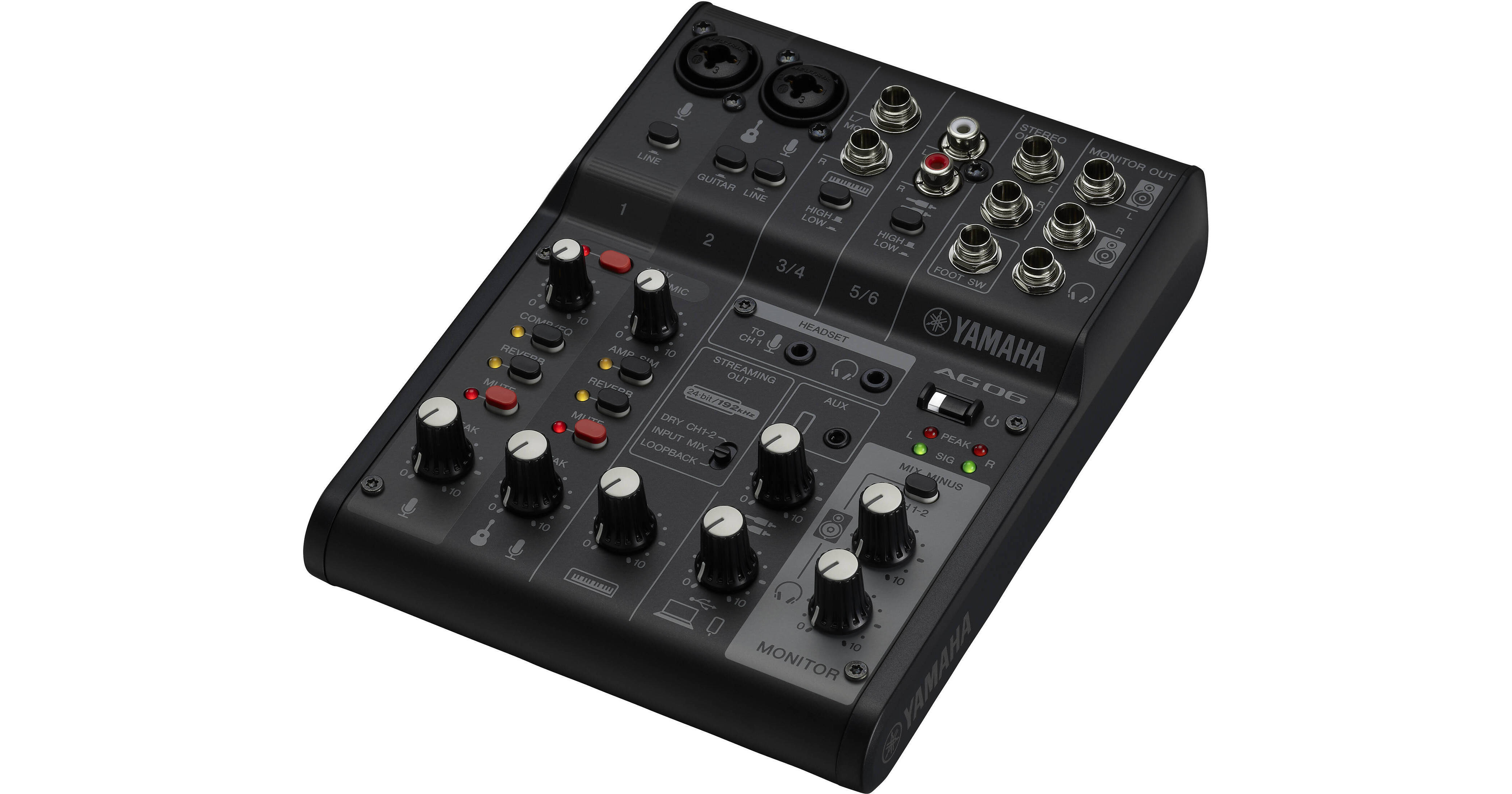 Yamaha AG06MK2 6-Channel Mixer and USB Audio Interface AG06MK2 B