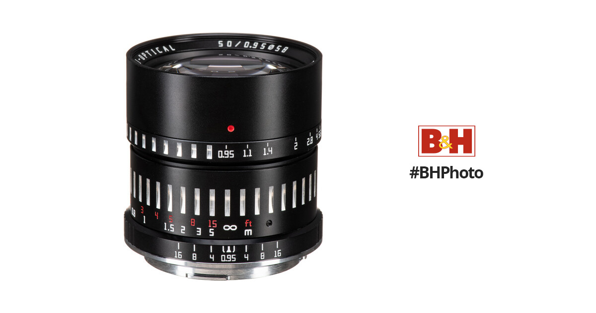 TTArtisan 50mm f/0.95 Lens for Canon RF C50095-B-R B&H Photo