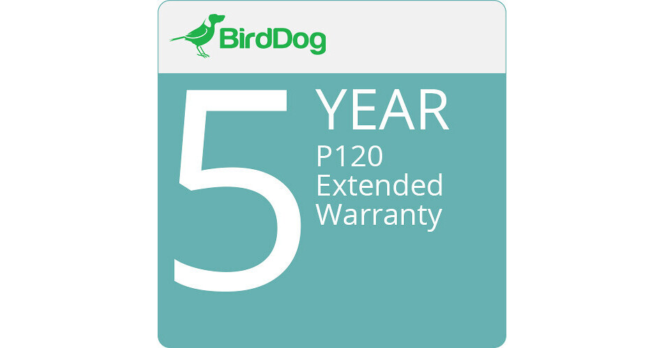 BirdDog 5Year Extended Warranty for P120 BDP120EXT5 B&H Photo