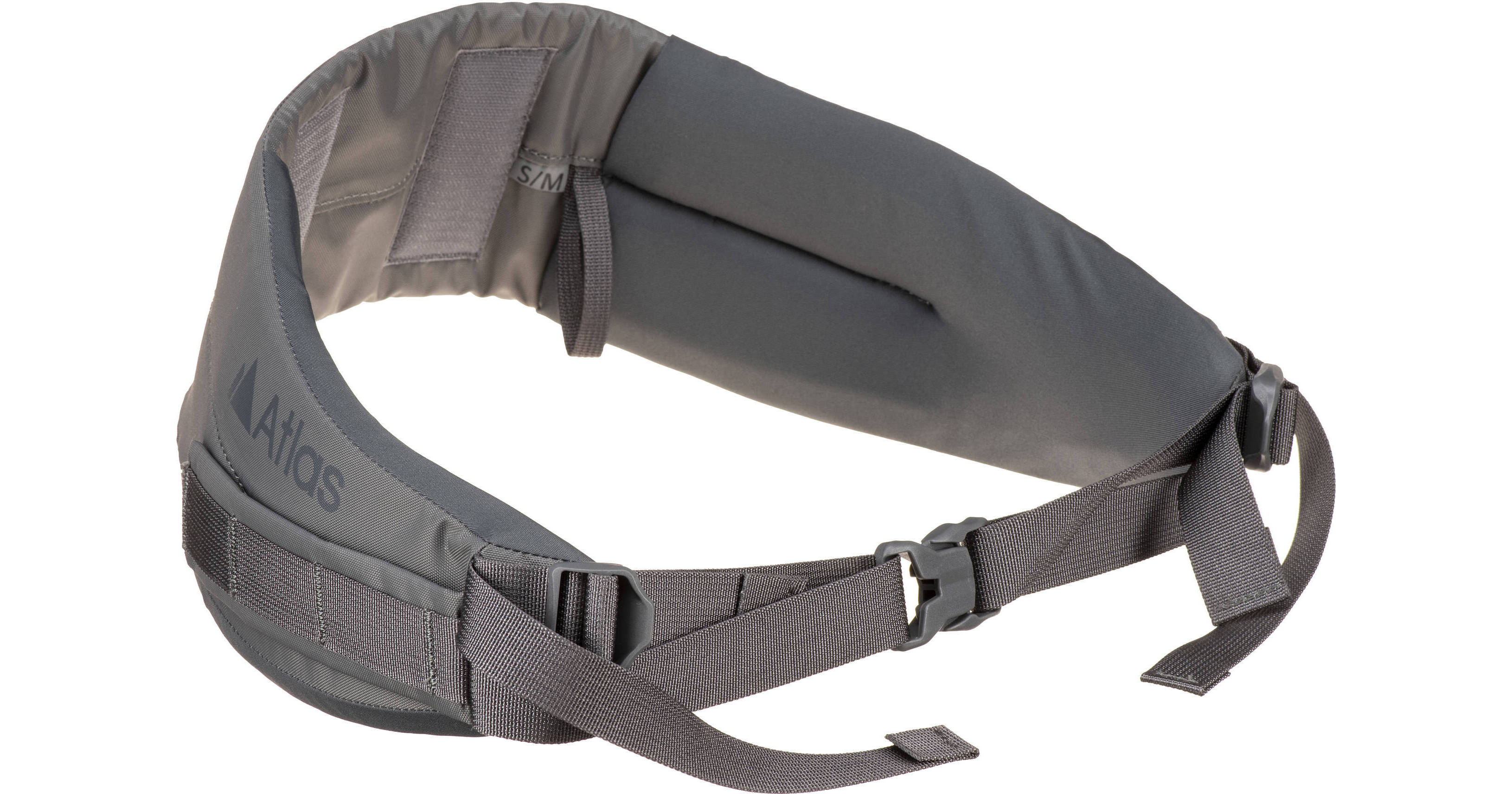 AtlasPacks Athlete Hip Belt (Gray, Small/Medium) SMATHGB B&H