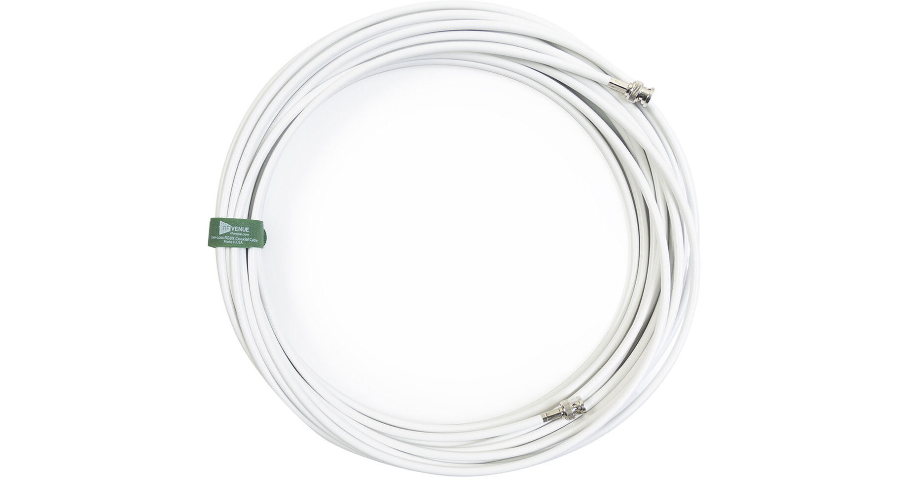RF Venue RG8X LowLoss Coaxial Antenna Cable (White, 50')