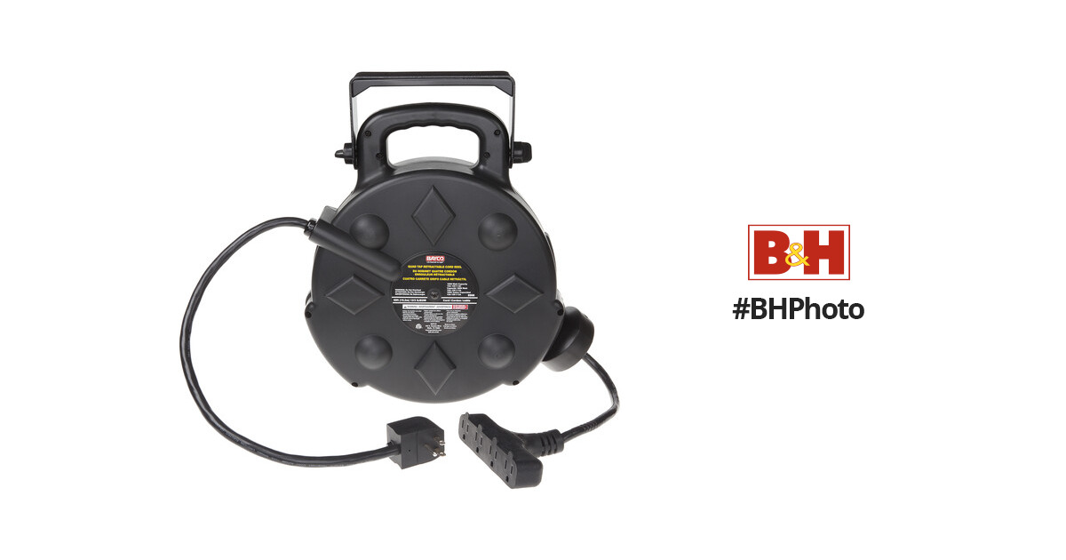 Bayco Products SL-8906 Retractable All-Weather 4-Outlet SL-8906