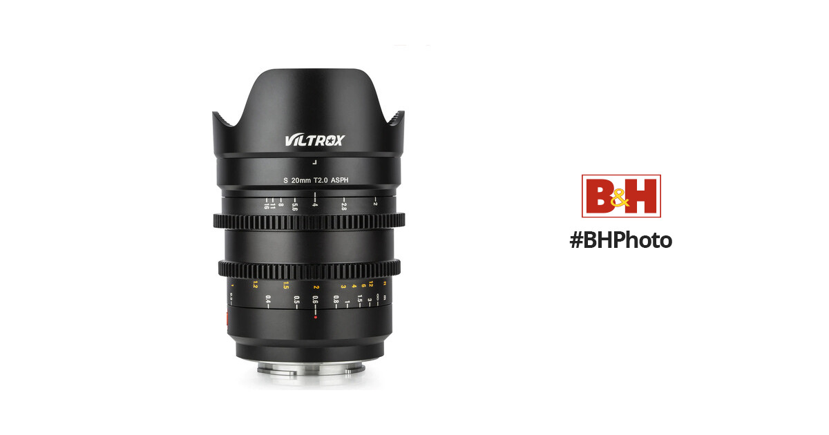 Viltrox S 20mm T2.0 Cine Lens (E Mount) 20MM T2.0 (E MOUNT) B&H