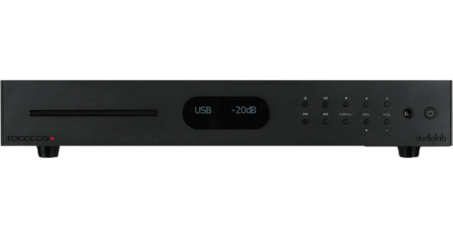 Audiolab CD Player with DAC PreAmplifier (Black Finish)