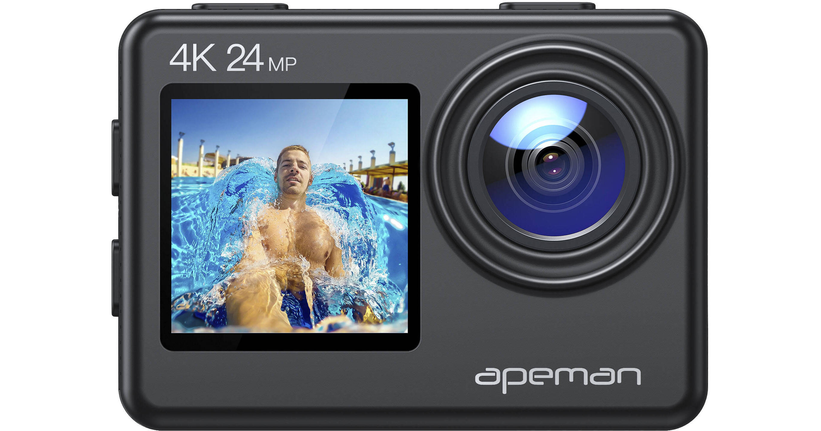 apeman A86 4K Dual-Screen Action Camera A86 B&H Photo Video