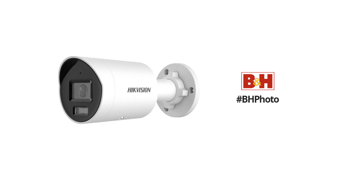 Hikvision AcuSense DS-2CD2023G2-IU 2MP Outdoor Network Bullet Camera with  Night Vision & 4mm Lens