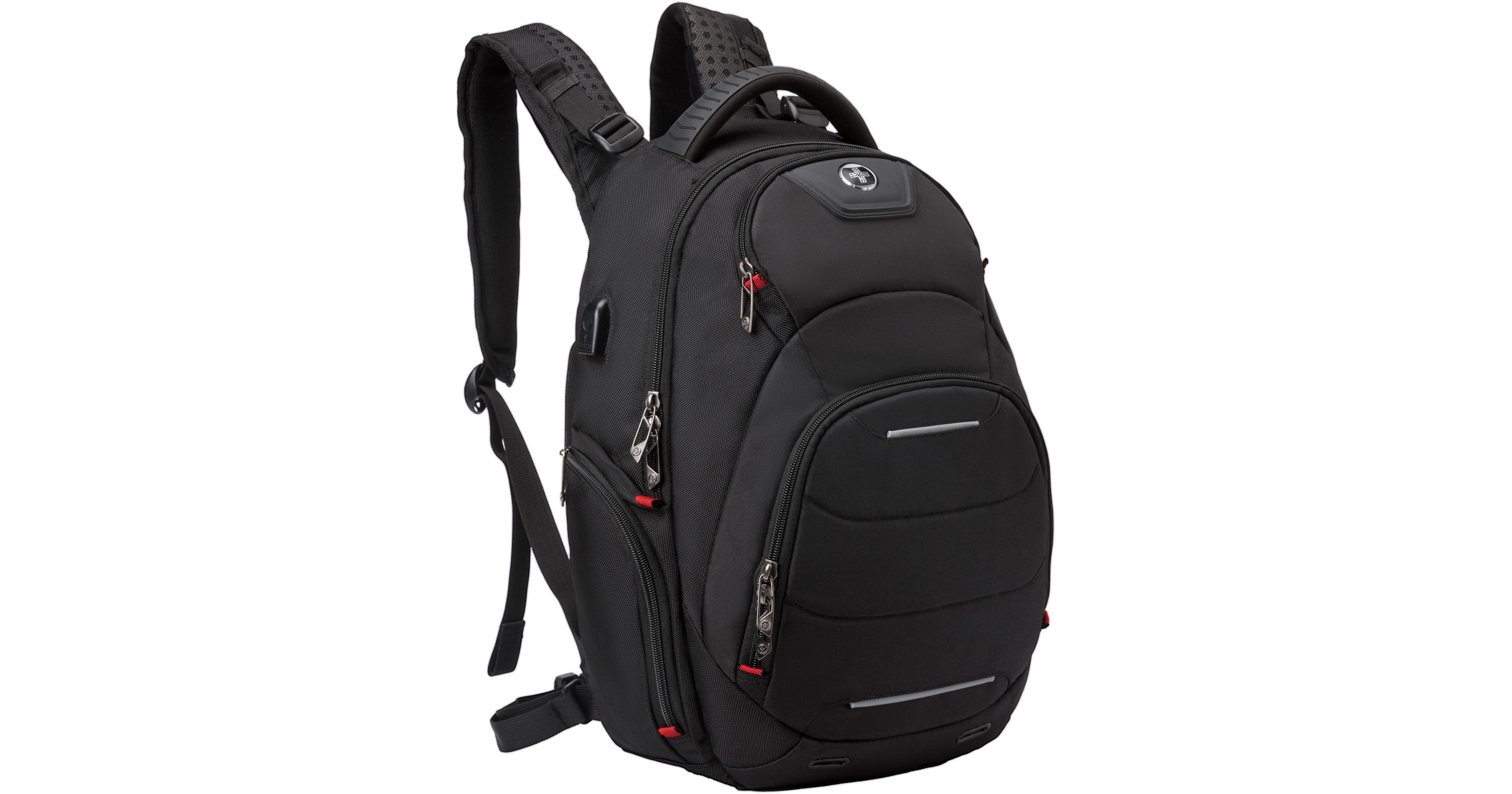 Swiss digital men's smart massaging online backpack