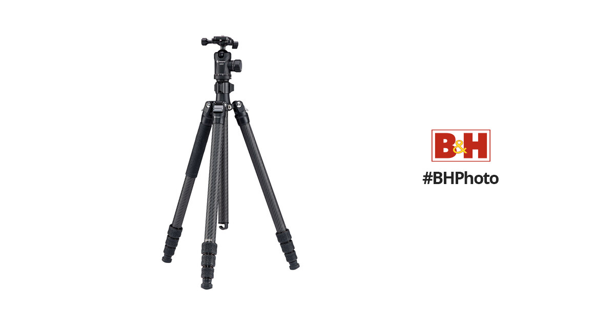 Fotopro Sherpa Plus Carbon Fiber Travel Tripod with FPH-52QS Arca-Type Ball  Head and Monopod (Black)